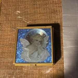 Vintage Enesco cherub trinket box.